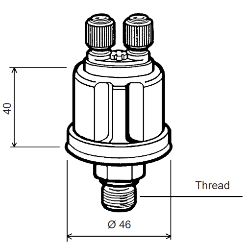Pressure Sensor 10bar (Insulated Return) 1/8-27npt