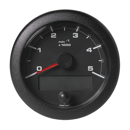 OL Tachometer 5000RPM 85mm Black