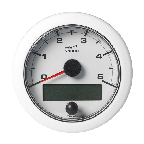 OL Tachometer 5000RPM 85mm White