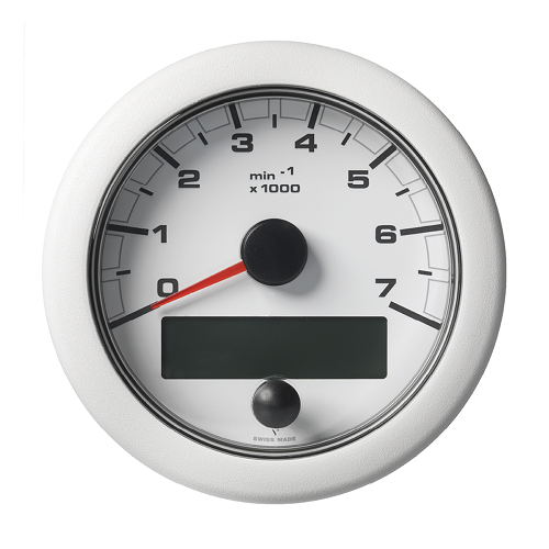 OL Tachometer 7000RPM 85mm White