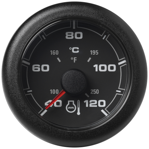 OL Coolant Temperature 52mm 120°C/250°F Black