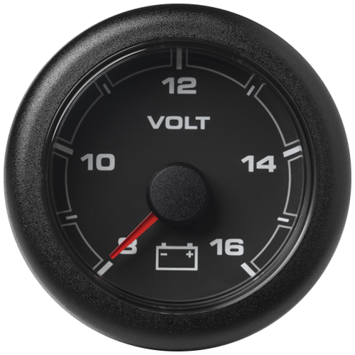 OL Voltmeter 52mm 8-16V Black