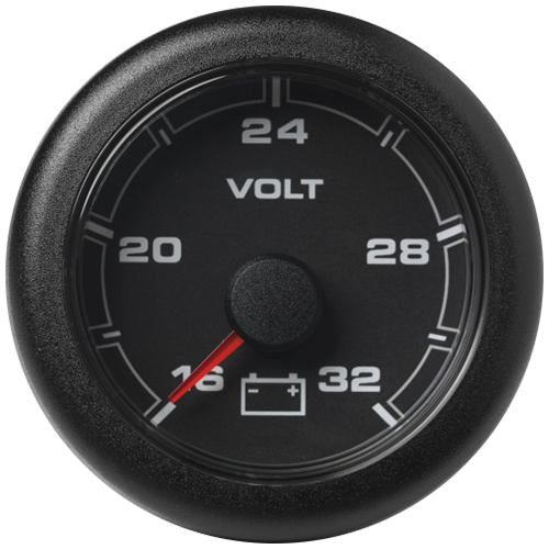 OL Voltmeter 52mm 16-32V Black