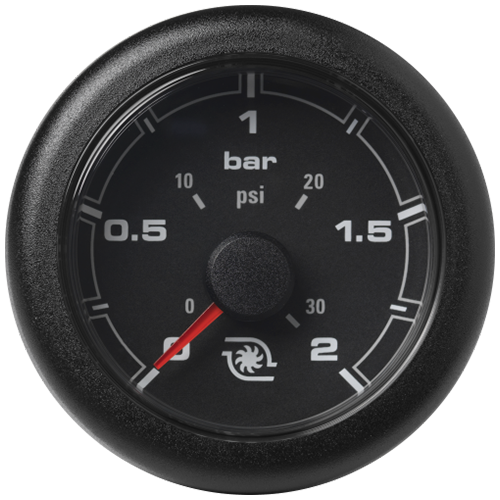 OL Boost Pressure 52mm 2bar/30psi Black