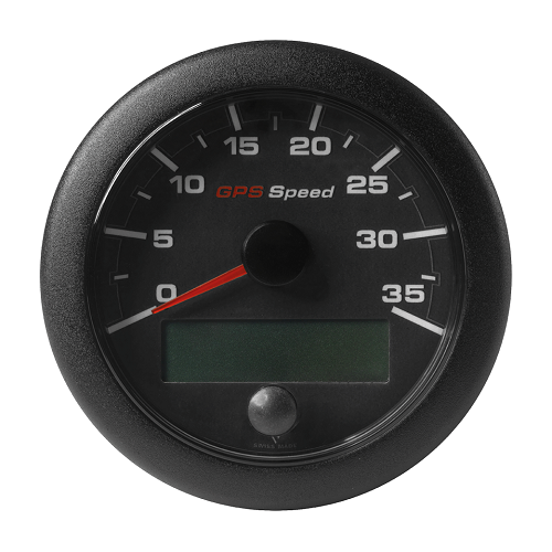 OL GPS Speedometer 85mm 35kn/kmh/mph Black