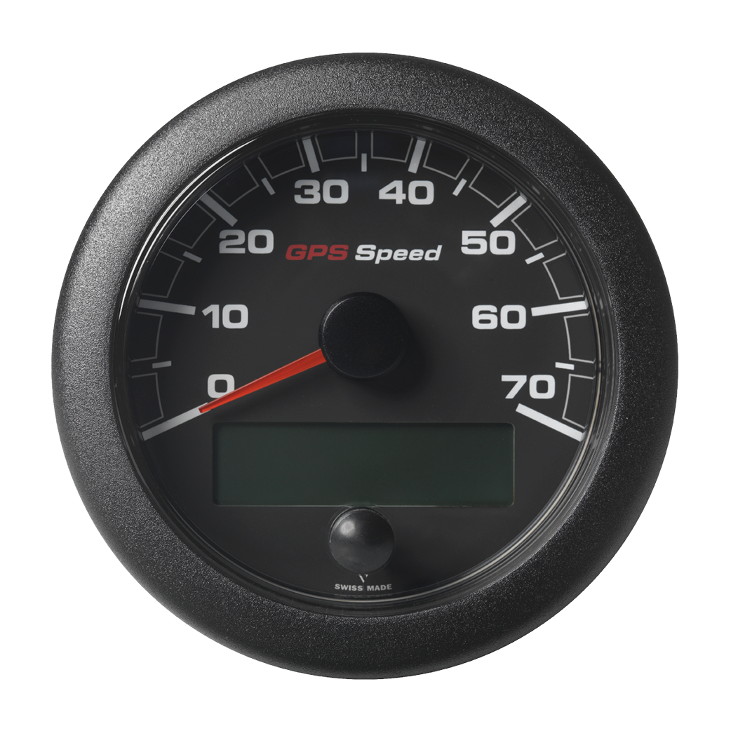 Speedometer 85mm 14kn/kmh/mph Black