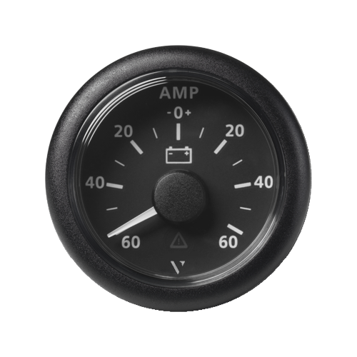 VL Ammeter 52mm +/-60A Black
