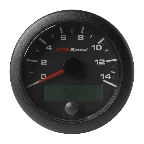 OL GPS Speedometer 85mm 14kn/kmh/mph Black