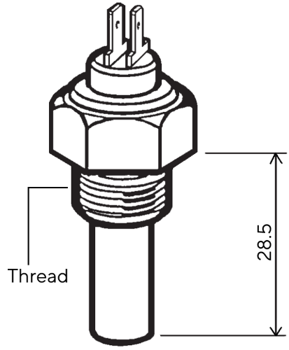 Temperature Sensor 120°C (Insulated Return) M16x1.5
