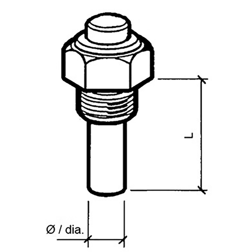 Temperature Sensor (Dual-pole) 120°C M14 x 1.5
