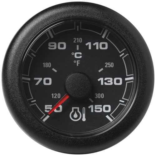 OL Engine Oil Temperature 52mm 150°C/300°F Black