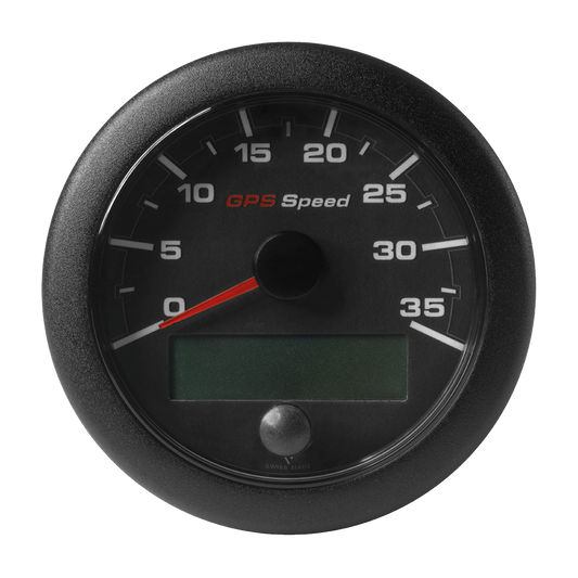 OL GPS Speedometer 85mm 35kn/kmh/mph Black
