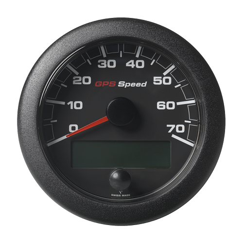 OL GPS Speedometer 85mm 70kn/kmh/mph Black