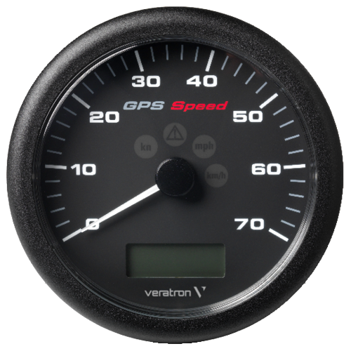 VL GPS Speedometer 110mm 70kn/kmh/mph Black