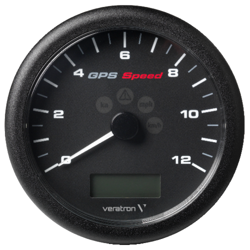 VL GPS Speedometer 110mm 12kn/kmh/mph Black