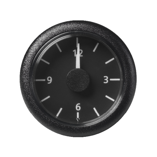 VL Clock 52mm 12V Black