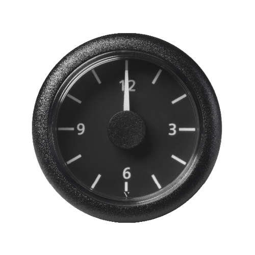 VL Clock 52mm 24V Black